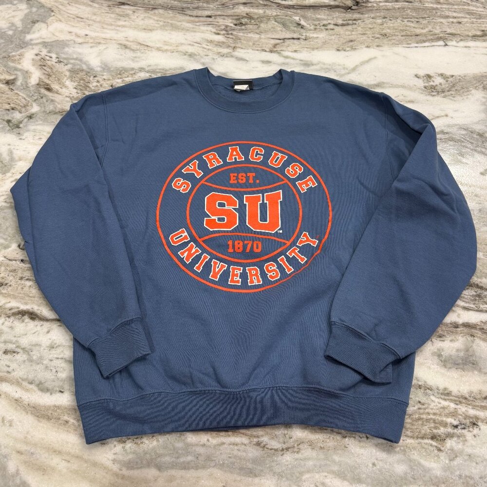 Syracuse University SU Blue Crewneck Size Medium